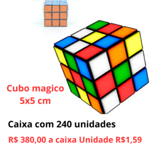 Cubo magico 5 cm caixa fechada